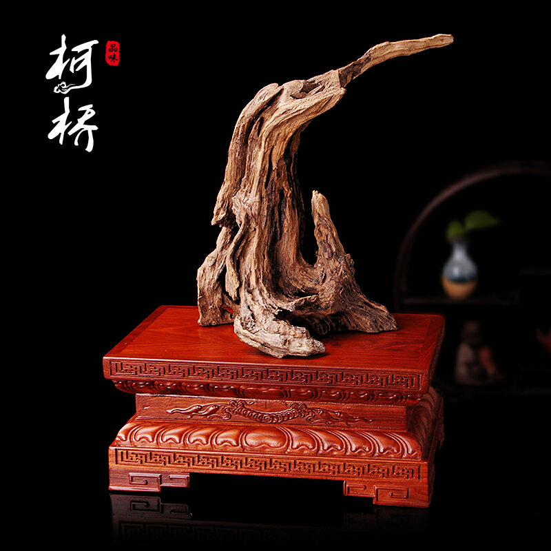 紅木佛像蓮花底座花盆栽金剛觀音實木雕花梨木正方形擺件墊高托架