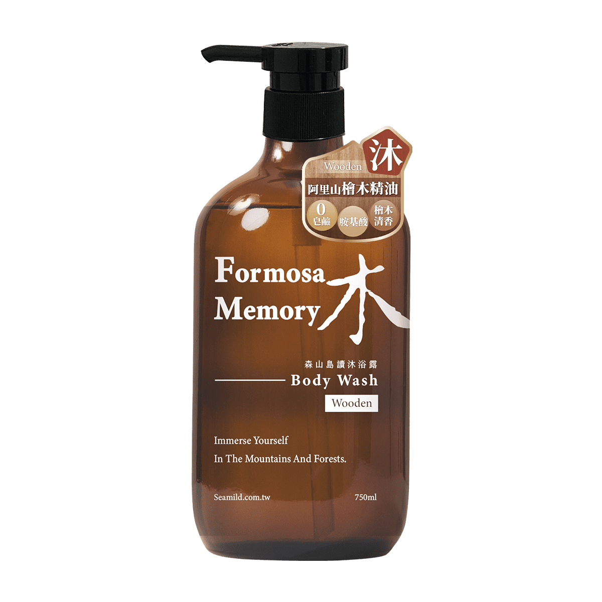 清淨海 森山島讀沐浴露-木(750ml/瓶)【居家生活便利購】