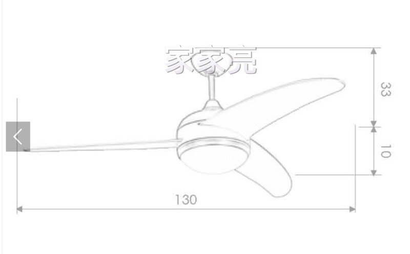 楓光吊扇 52吋 海鷗系列 北歐簡約風AC吊扇 E27燈頭 適用坪數5-8坪 內附遙控器 (A Light) 2