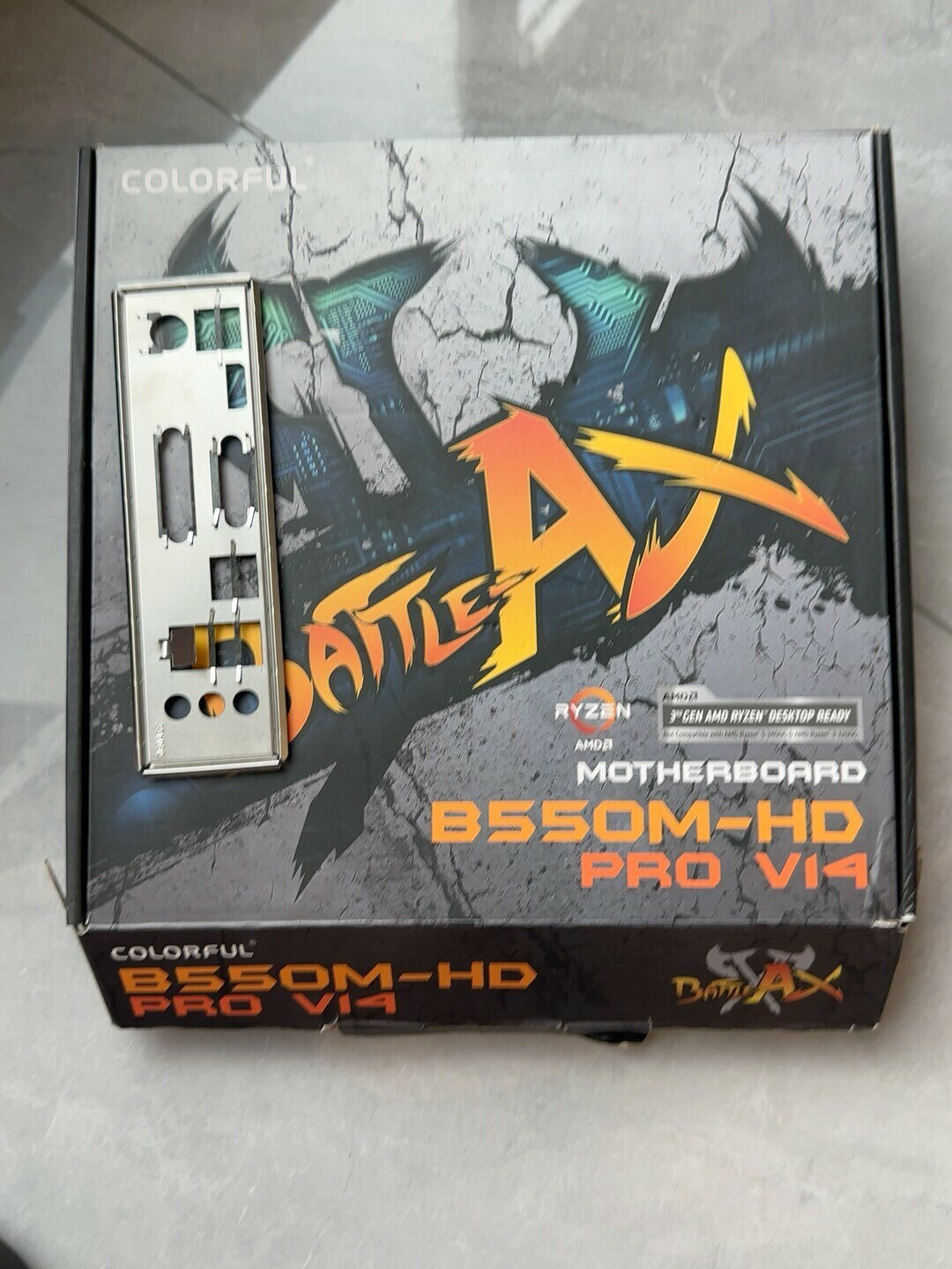 七彩虹 BATTLE-AX B550M-HD PRO V14 主機板 一體機拆機 原盒配件齊全 支援AM4 自取優惠