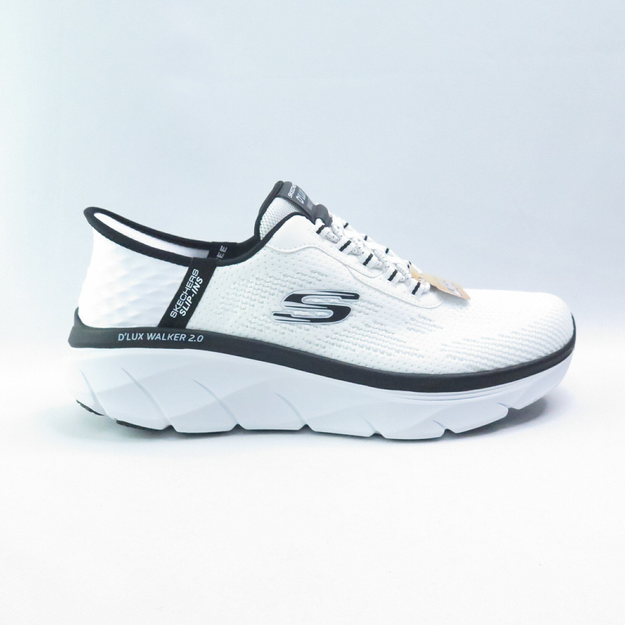 Skechers 232446WBK 男健走鞋 D Lux Walker 2.0 瞬穿 白/黑【iSport愛運動】