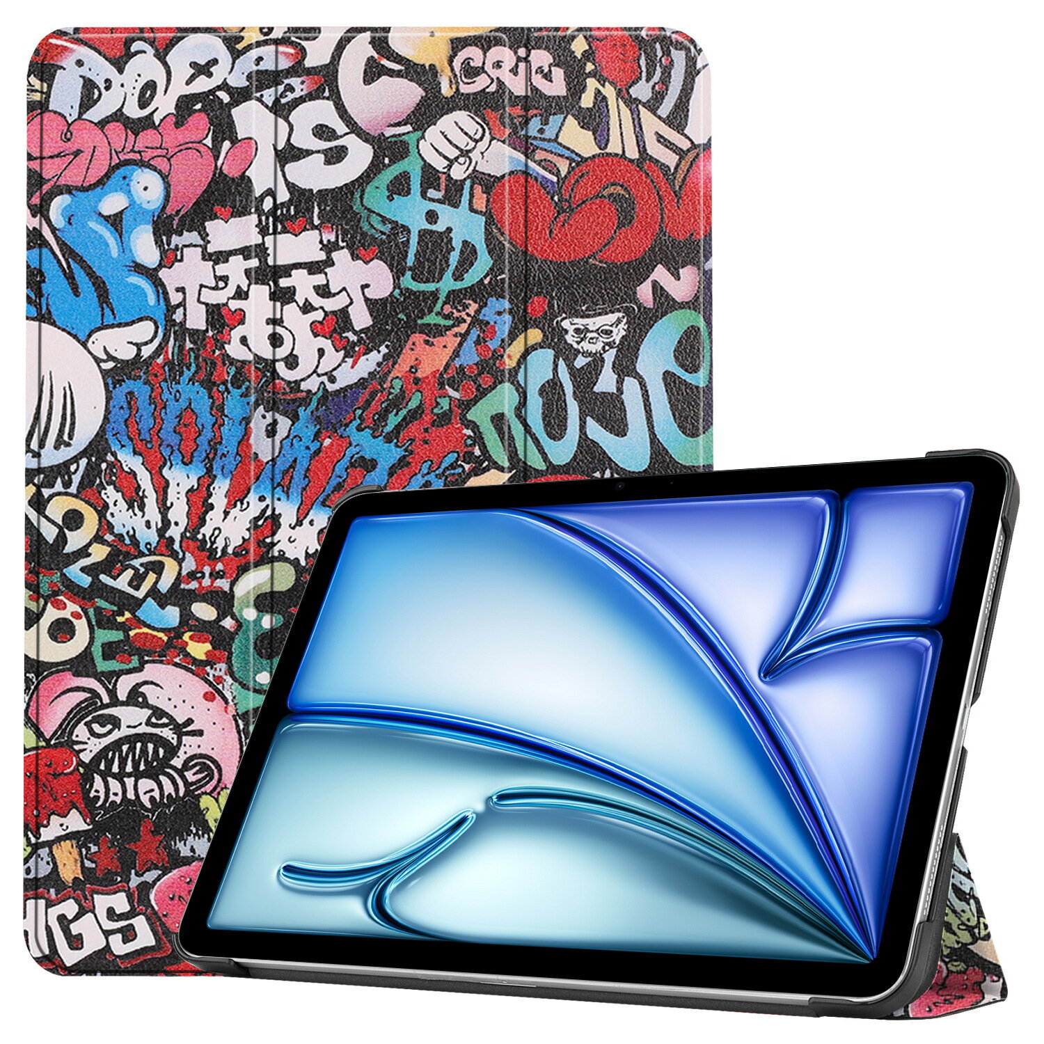 適用ipad air11(2024/2025(M2/M3平板電腦保護套三折支架平板殼