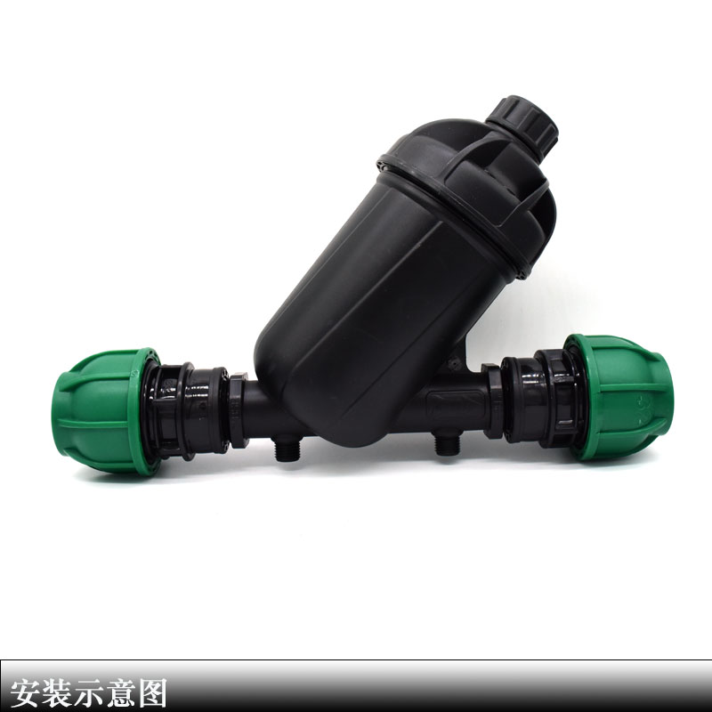 全新料PE水管內絲外絲直通 鎖扣硬管接頭 免熱熔承插快接農業灌溉 4