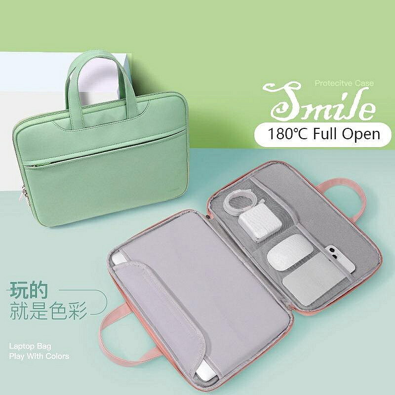 筆記本電腦 PU 皮套包 180 全開適用於 Matebook Deall XPS Mac M1 M2 女士男士 13