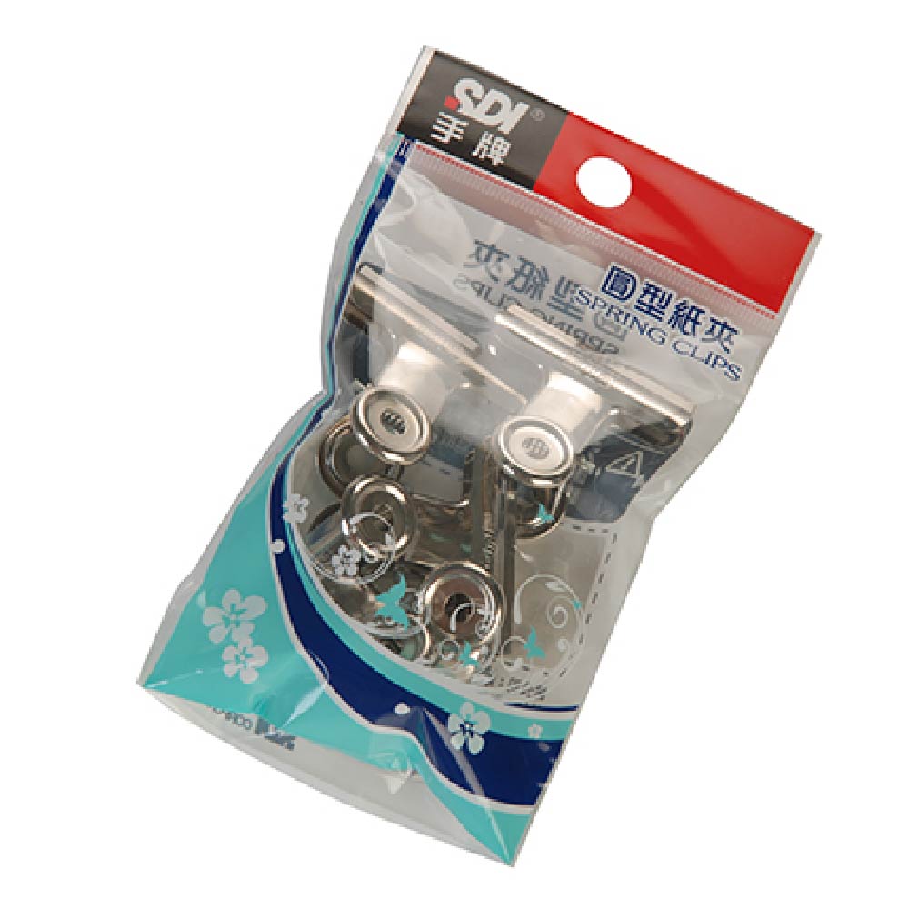 【SDI 手牌】38mm 圓形紙夾 OPP袋 隨手包 5個入 / 袋 x12袋 0203D