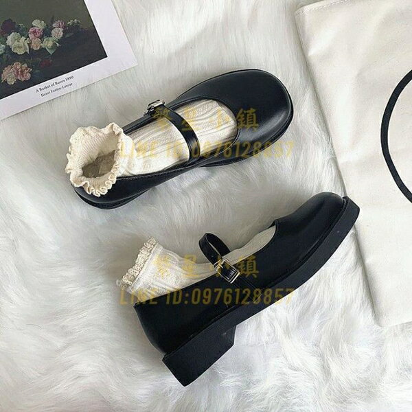 樂福鞋厚底小皮鞋女百搭復古英倫風jk制服學院風日系時尚單鞋【繁星小鎮】