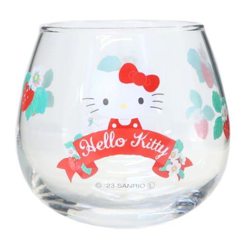 真愛日本 凱蒂貓 kitty 日本製 不倒翁杯 玻璃杯 290ml 酒杯 杯子 禮物 FT72