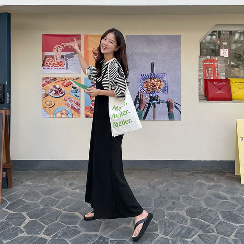 ANNAs 特價款 正韓 大長腿 連身褲 吊帶褲 長褲 寬褲 寬鬆 顯瘦 韓國 4