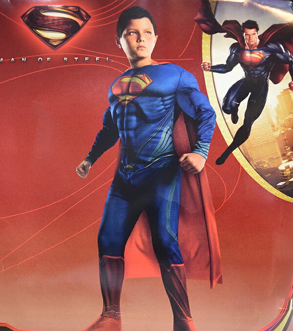 X射線【W370007】超人 2件式肌肉裝+面罩，萬聖節服裝/化妝舞會/派對道具/正義聯盟/表演/Superman/DC漫畫/cosplay