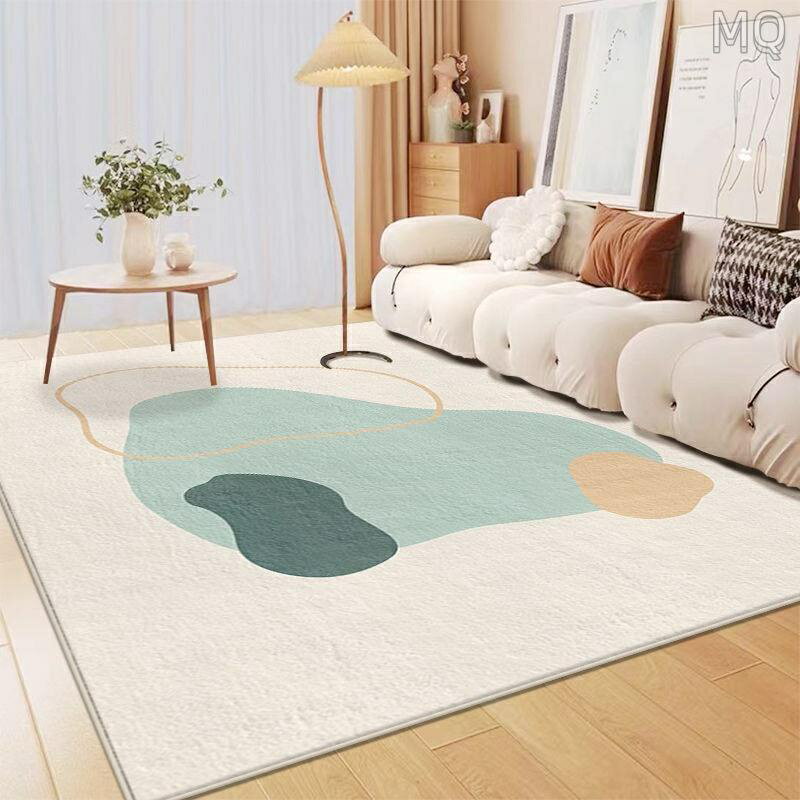 全新 ins風加厚地毯 高質感仿羊絨材質 客製化尺寸 客廳沙發茶幾毯 舒適房間臥室床邊毯