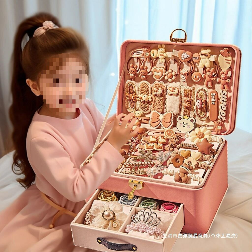 高檔禮品女孩化妝品玩具兒童髮飾套裝公主禮盒送禮生日禮物女孩
