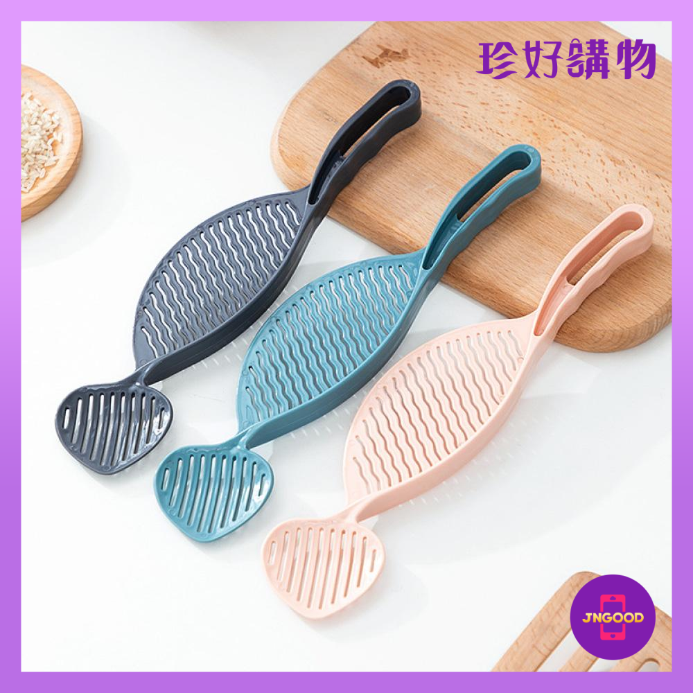居家生活廚房用品推薦質感生活【珍好購物】質感造型多功能瀝水淘米勺 1件 約28x6cm 淘米勺 淘米器 淘米棒 瀝水器 瀝水勺。就在JS LIFE 珍昕生活網居家生活廚房用品推薦