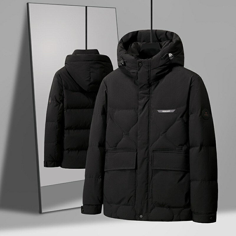 【巴黎精品】現貨+預購 真羽絨90%鴨絨羽絨外套羽絨衣夾克-保暖輕便大方冬日首選男外套3色a1ix59
