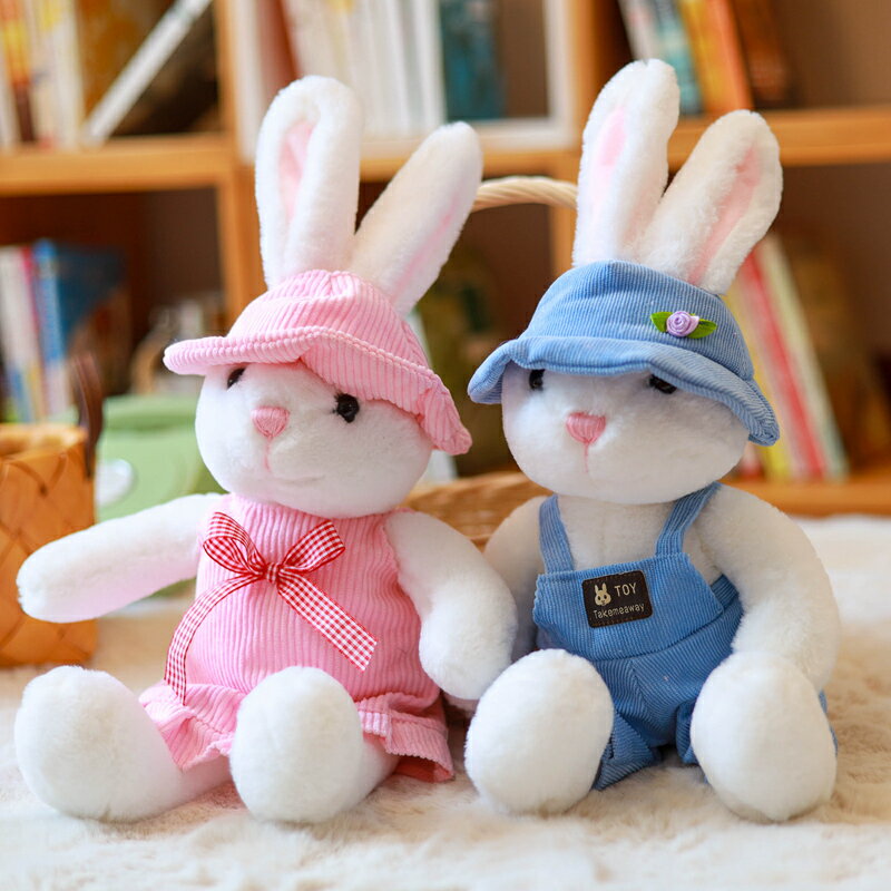 長耳朵兔子毛絨玩具兔兔公仔公主垂耳兔韓版兔娃娃睡覺抱枕禮物