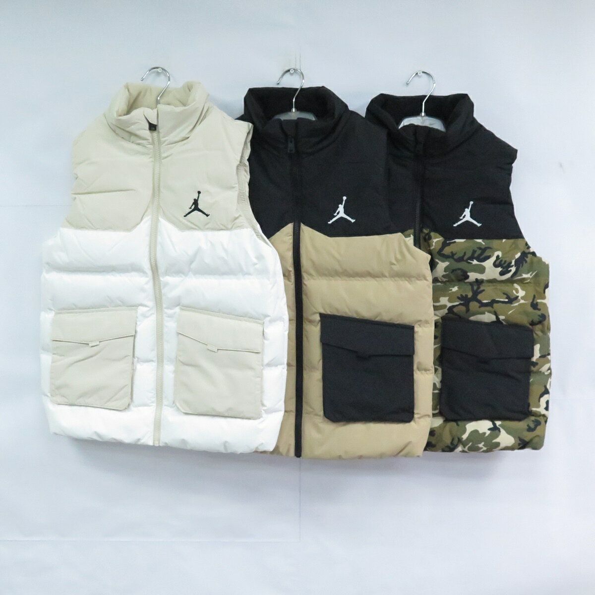 JORDAN JD2442021GS-羽絨馬甲 背心 大童 男女 外套 防潑水 休閒保暖【iSport愛運動】