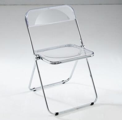折疊椅透明椅子時尚網紅拍照椅子女服裝店亞克力椅子餐椅凳子輕奢折疊椅 全館免運