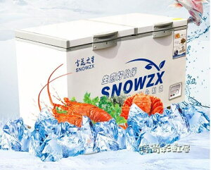 雪花之星1018升節能商用單溫雙溫兩用大冰櫃冷櫃冷凍冷藏速凍雪櫃 220V MBS「時尚彩虹屋」