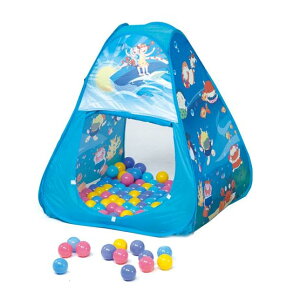 親親 三角帳篷折疊遊戲球屋+送100顆彩色球(彩盒裝)