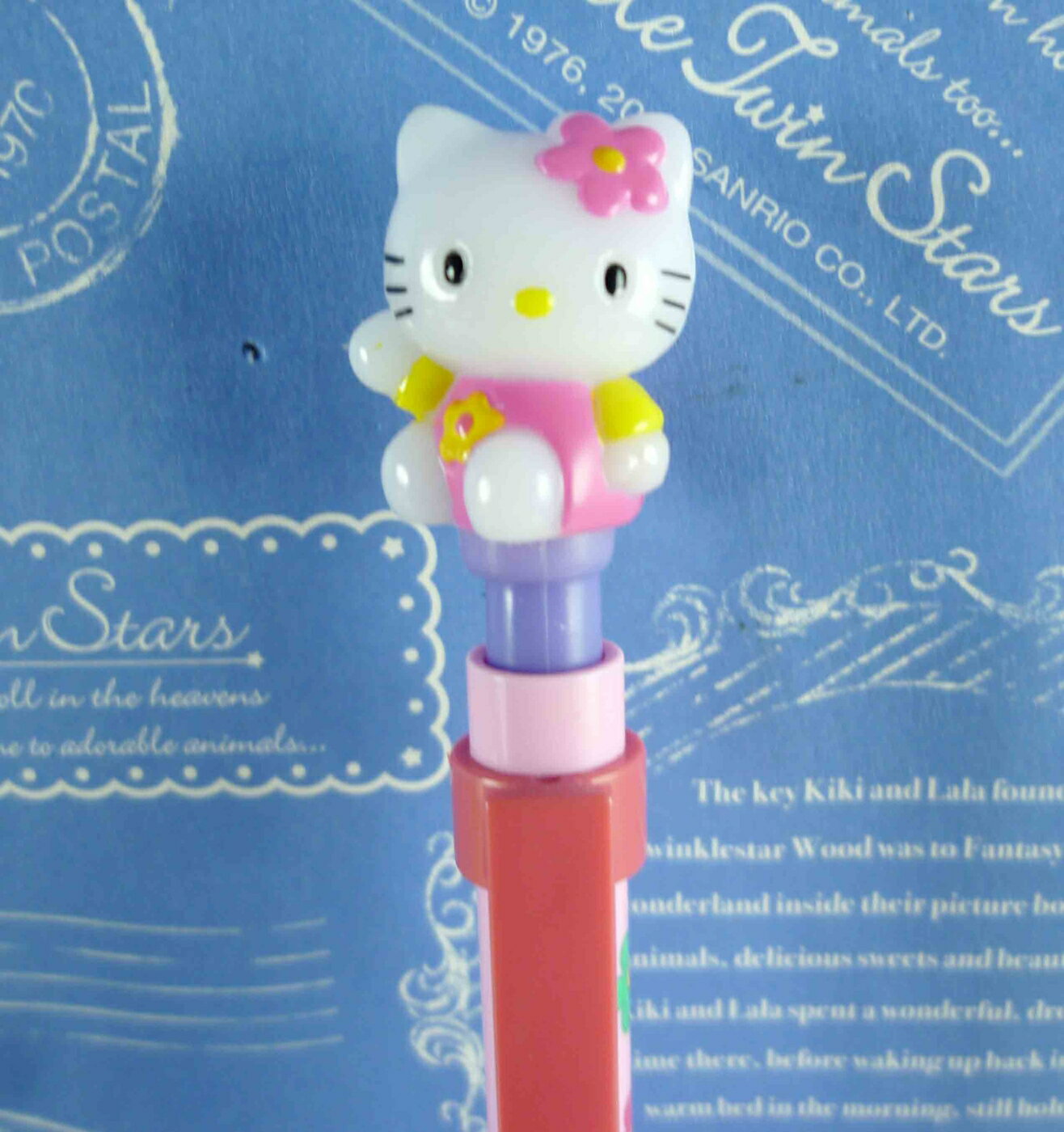 【震撼精品百貨】Hello Kitty 凱蒂貓 KITTY發光原子筆-粉招手 震撼日式精品百貨
