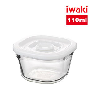 【iwaki】日本品牌耐熱玻璃微波密封保鮮盒 110ml(原廠總代理)