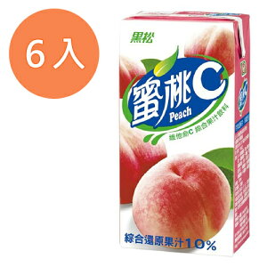 黑松 蜜桃C 維他命C綜合果汁飲料 300ml (6入)/組【康鄰超市】