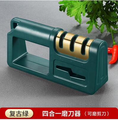 多功能磨刀神器快速手動磨刀器菜刀廚房刀剪兩用磨刀石金剛石磨刀 幸福驛站