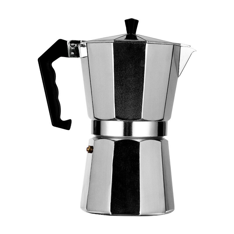 優樂悅~【易星】跨境電商 摩卡咖啡壺 意式鋁制八角壺咖啡杯批發手沖壺 茶壺