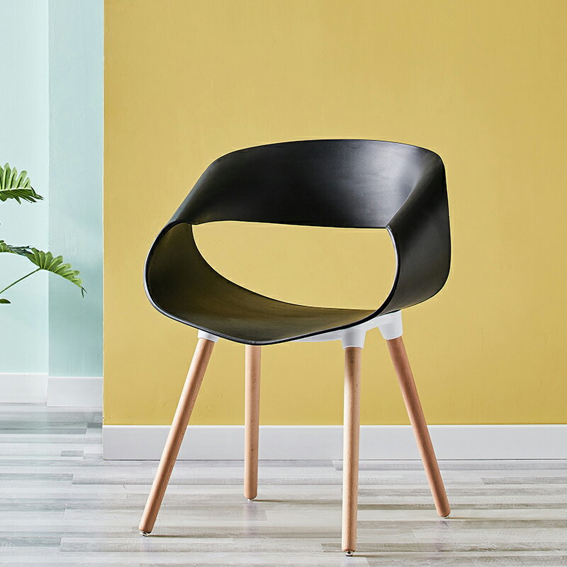 伊姆斯椅 伊姆斯椅子北歐伊姆斯書桌椅簡約現代餐桌椅子組合塑料靠背椅子家用小戶型凳【MJ23820】 4