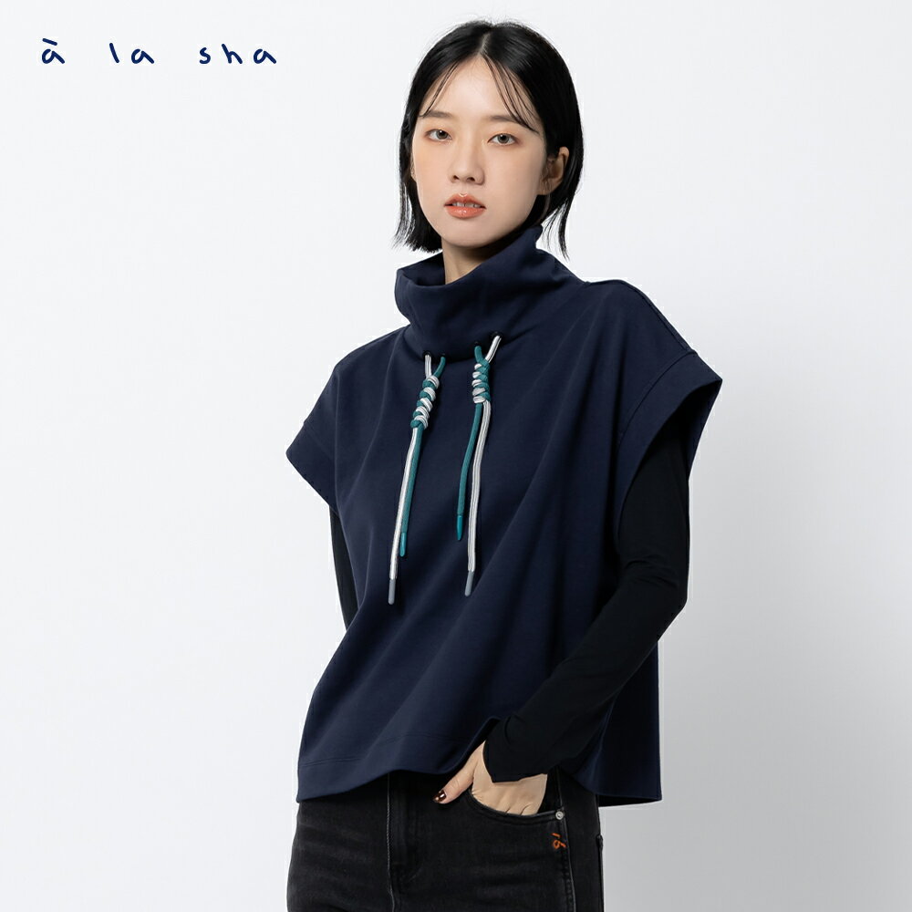 個性外搭短袖背心棉T