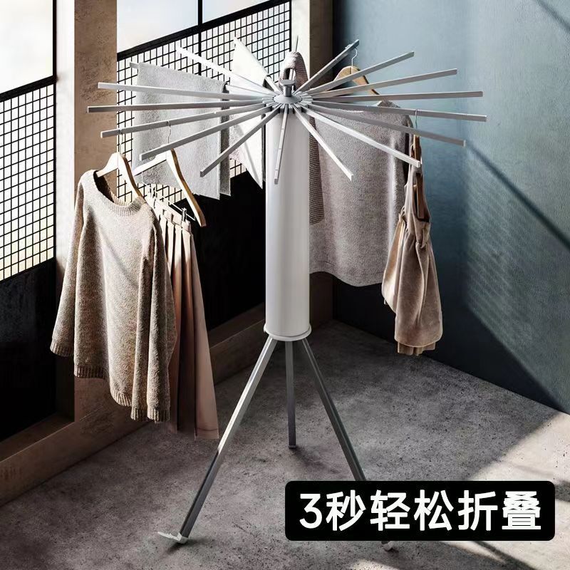 開發票 晾衣架 【國內電商代發】頂天立地衣架落地臥室伸縮簡易創意衣帽掛衣架