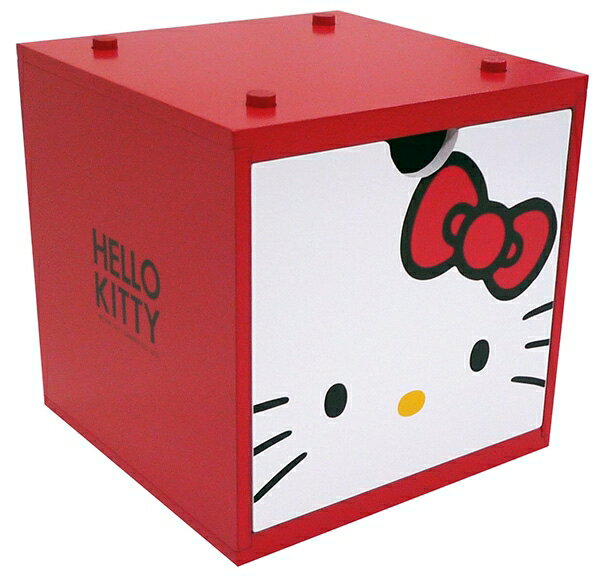 【震撼精品百貨】Hello Kitty 凱蒂貓 三麗鷗HELLO KITTY彩積木盒-紅*38674 震撼日式精品百貨