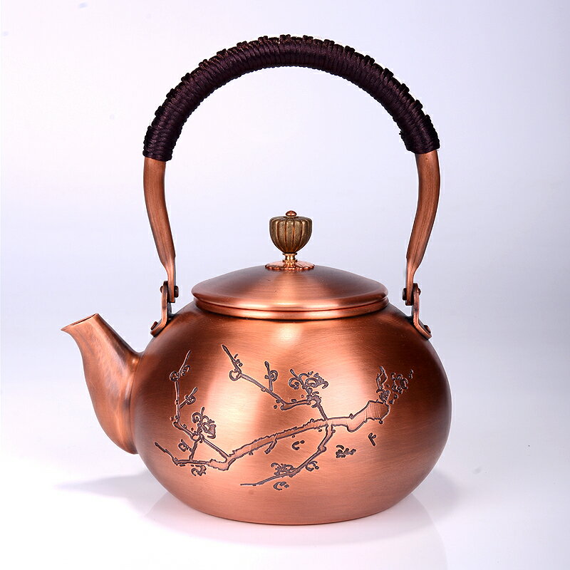 京界臨 1號銅壺 手工原色紫銅壺燒水壺茶具銅器養生壺泡茶壺