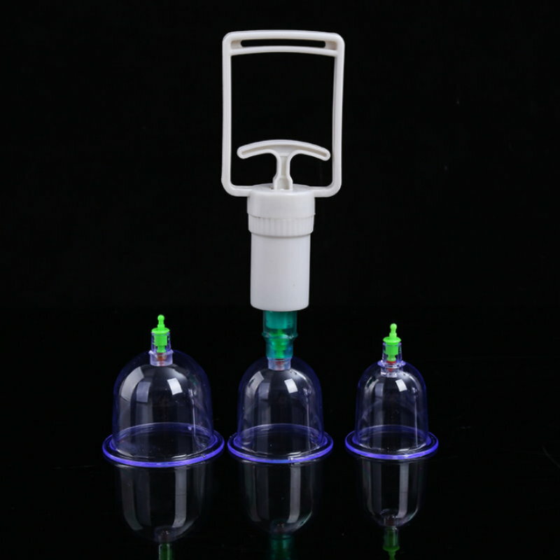 真空拔罐器 6入 拔罐 拔罐杯 拔罐槍 拔氣罐 拔罐組 拔火罐 推拿【GM440】 123便利屋