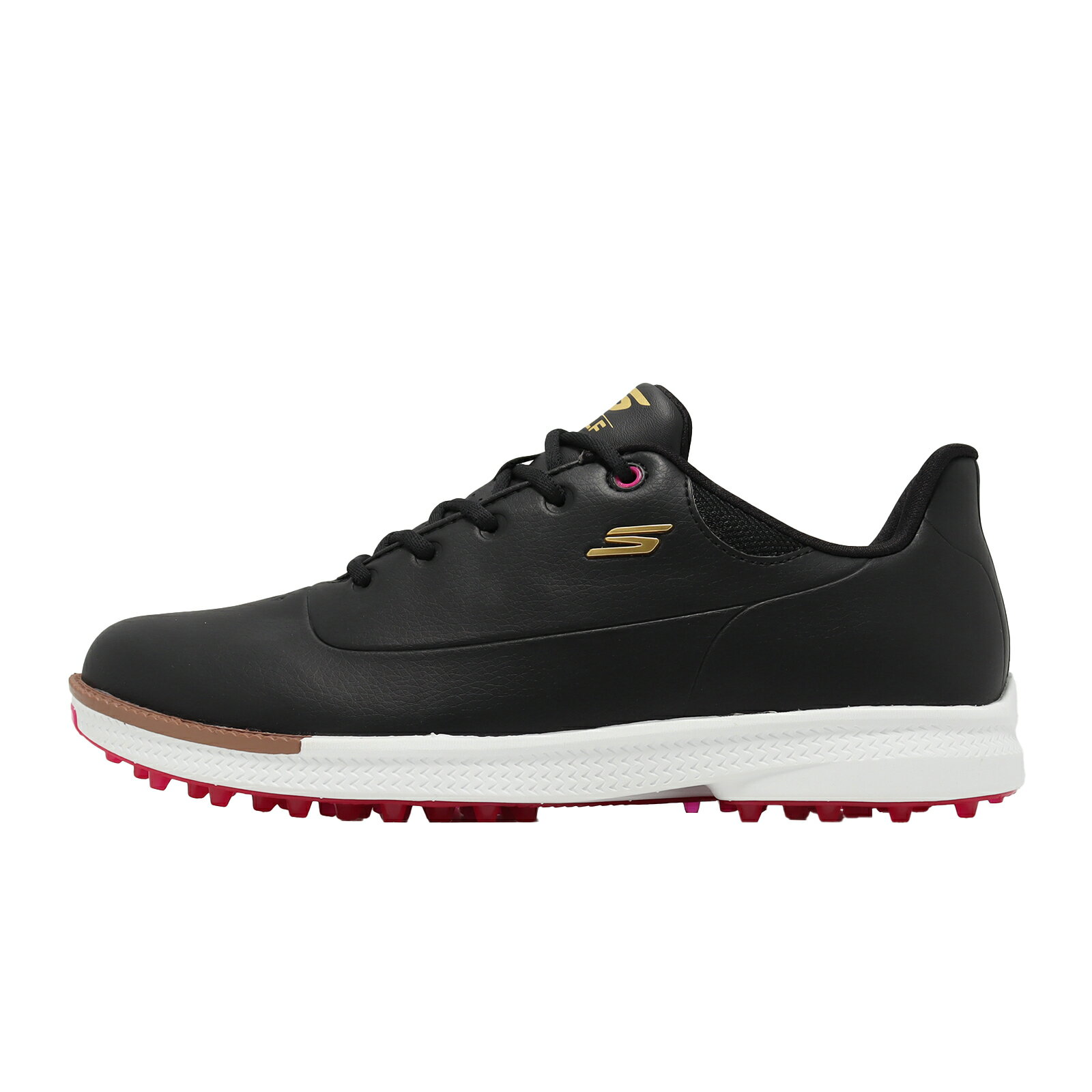 Skechers 高爾夫球鞋 Go Golf Jasmine 2 GF 女鞋 黑 皮革 防水鞋面 123099BKPK
