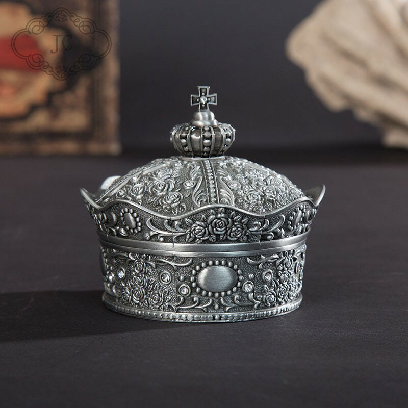 歐式復古創意韓國宮廷公主風小高檔送禮戒指手飾品耳環首飾收納盒