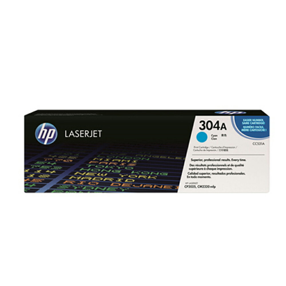 HP 藍色原廠碳粉匣 / 個 CC531A 304A｜領券最高折$220