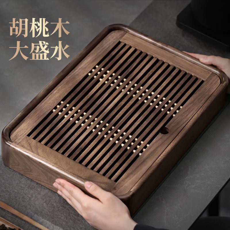 免運 超低價 可開票 實木小型茶盤家用客廳高檔茶幾茶具幹泡瀝水茶杯茶托盤茶海小茶臺 快速發貨