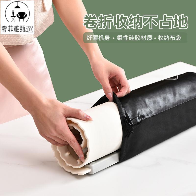 臺灣公司/開發票 110V可折疊收納暖菜板食品級矽膠多功能家用暖菜寶定時恆溫飯菜