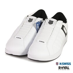 K-SWISS 新竹皇家 LUNDAHL 白色 皮質 套入式 休閒鞋 男款 NO.B0212