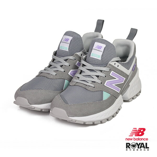 New Balance 新竹皇家 574 灰色 麂皮 網布 拼接 休閒運動鞋 女款 NO.I9536