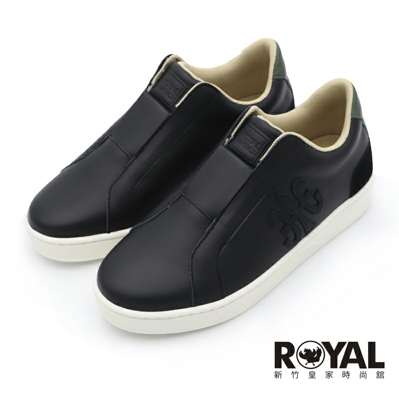 【全館滿額折】 Royal Elastics 黑白 真皮 透氣 休閒鞋 男款 NO.B2617【01721-994】