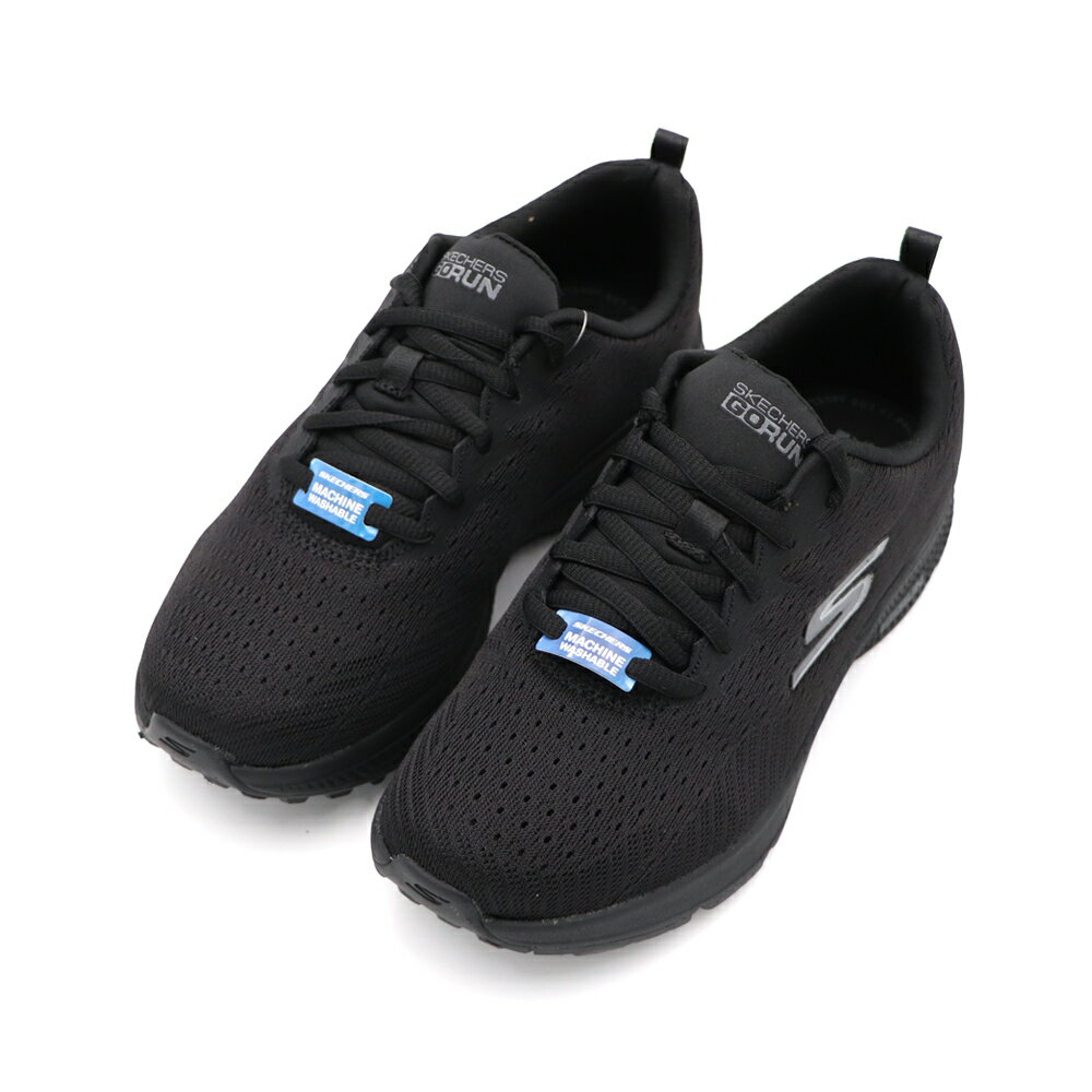 【全館滿額折】 Skechers GO RUN CONSISTENT 黑色 寬楦 透氣 織布 運動 慢跑鞋 女款 NO.J1545【128286WBBK】