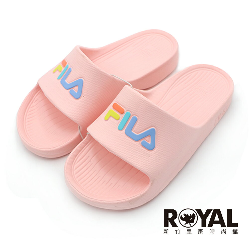 【全館滿額折】 Fila Sleek Slide 1 粉紅 藍 經典 休閒 防水 輕量 涼拖鞋 拖鞋 女款 NO.H3978【 4-S355W-559】