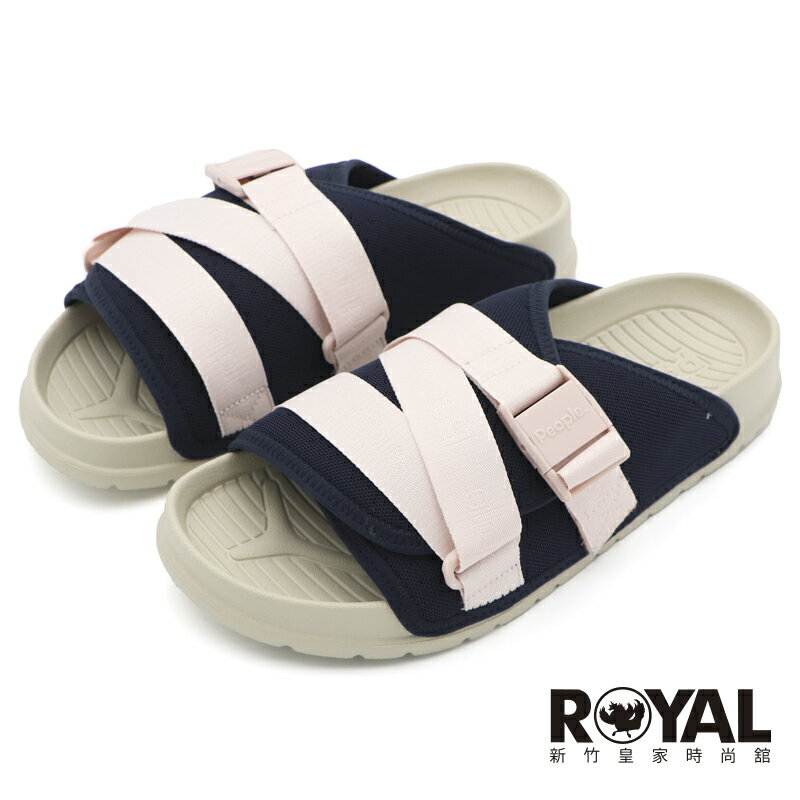 【全館滿額折】 People Footwear Lennon Chiller 藍/粉 平底涼拖鞋 可調式 女款 NO.B2341【 NC04V3-068】