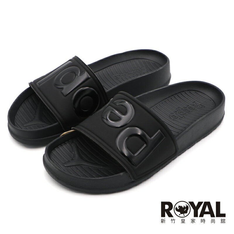 【全館滿額折】 People Footwear SLIDE 全黑 輕量防水拖鞋 男女款 NO.B2346【 NC04S-003】