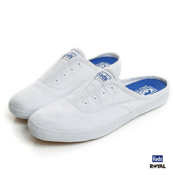 Keds 新竹皇家 MoxieMule 白色 帆布 涼拖鞋 便鞋 女款 NO.I8942