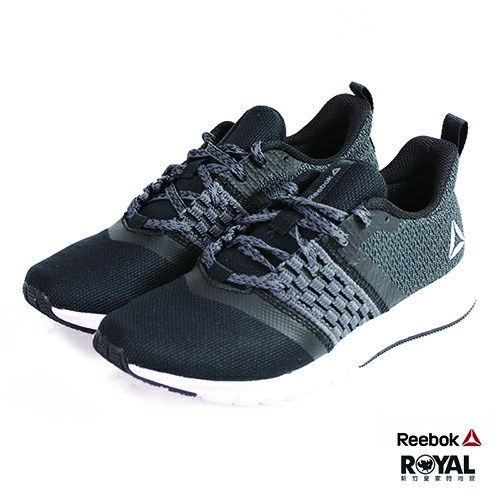 Reebok Print 黑色 織布 拼接 慢跑鞋 女款 NO.I8925【新竹皇家】