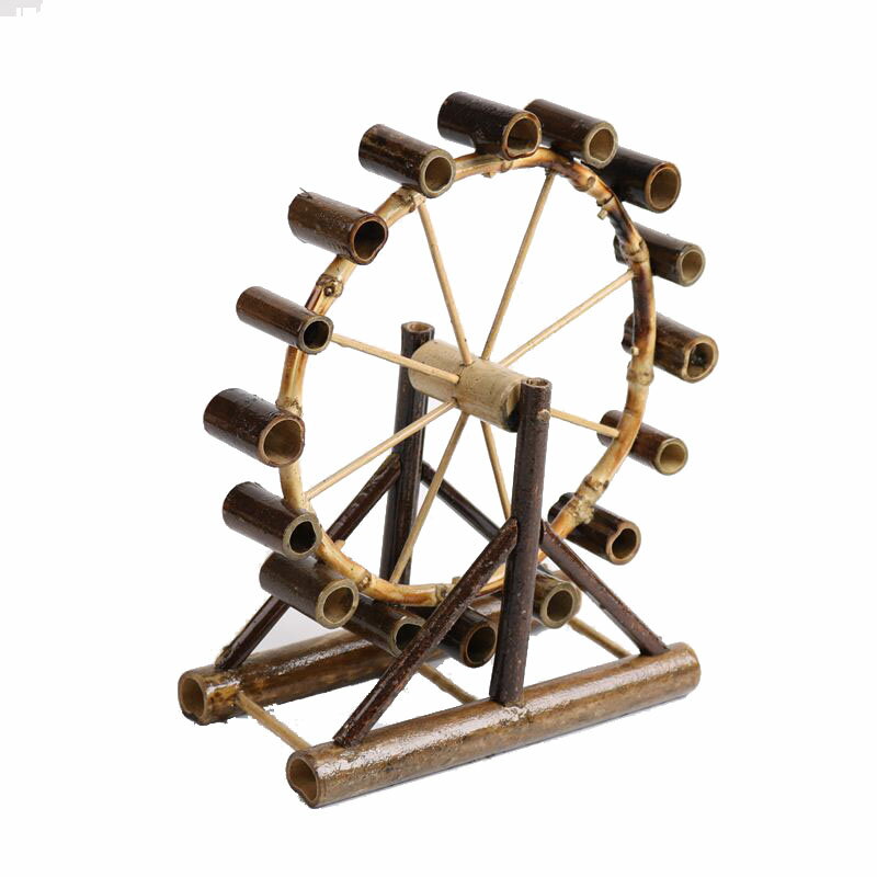 包郵懷舊竹木制品風車家具裝飾品擺件工藝品茶幾臥室擺設創意家居 4