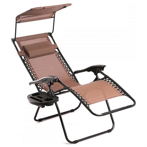 Factory Direct New Brown Zero Gravity Chair Lounge Patio Chairs