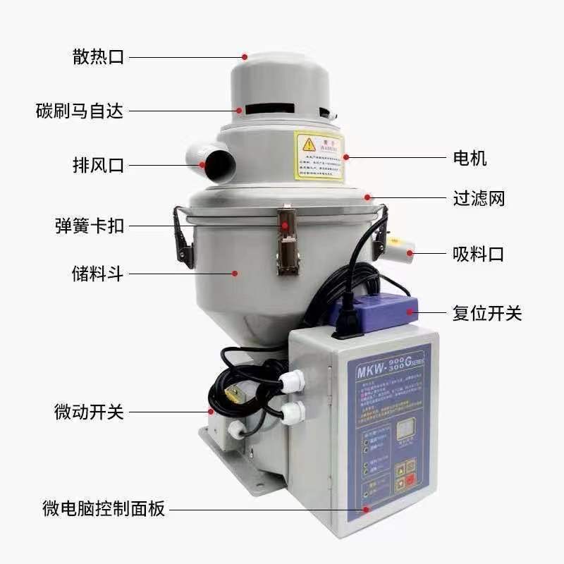 【公司貨 最低價】900g吸料機全自動真空塑料顆粒上料機提升機菜籽榨油機注塑機300g